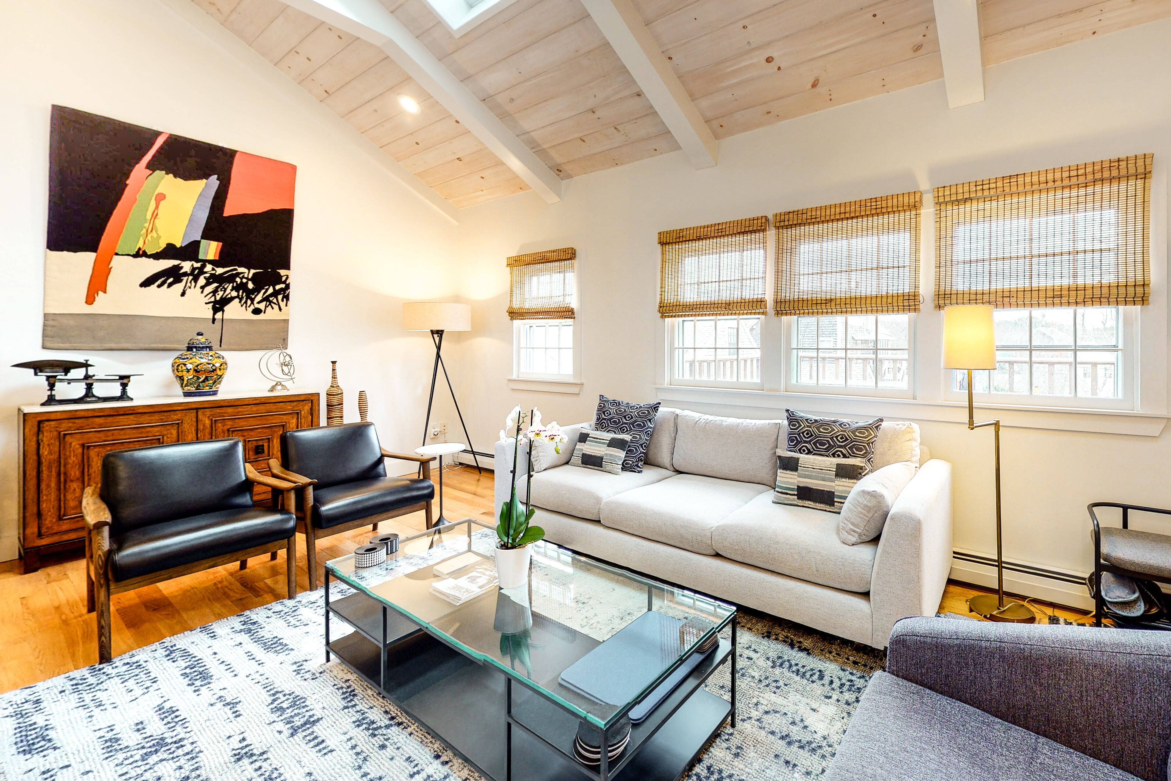 Ocean view condo on the East End w/ stunning rooftop deck & deeded beach access