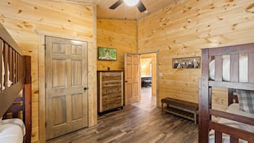 8 bedrooms, down comforters, laptop workspace, iron/ironing board