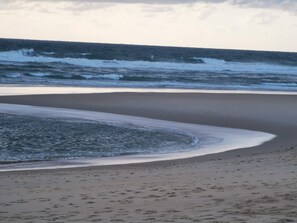 Beach nearby, sun-loungers