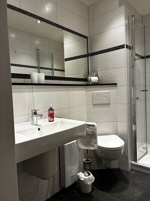 Shower, hair dryer