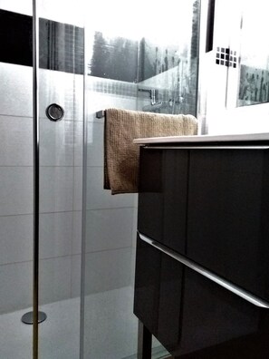 Shower, hair dryer