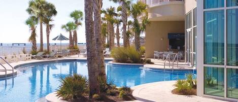 Indoor pool, a heated pool