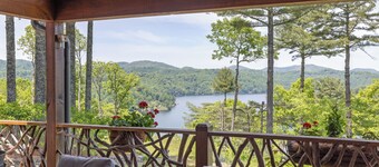 Birds eye view of Lake Glenville and beyond