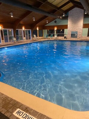 Indoor pool, a heated pool