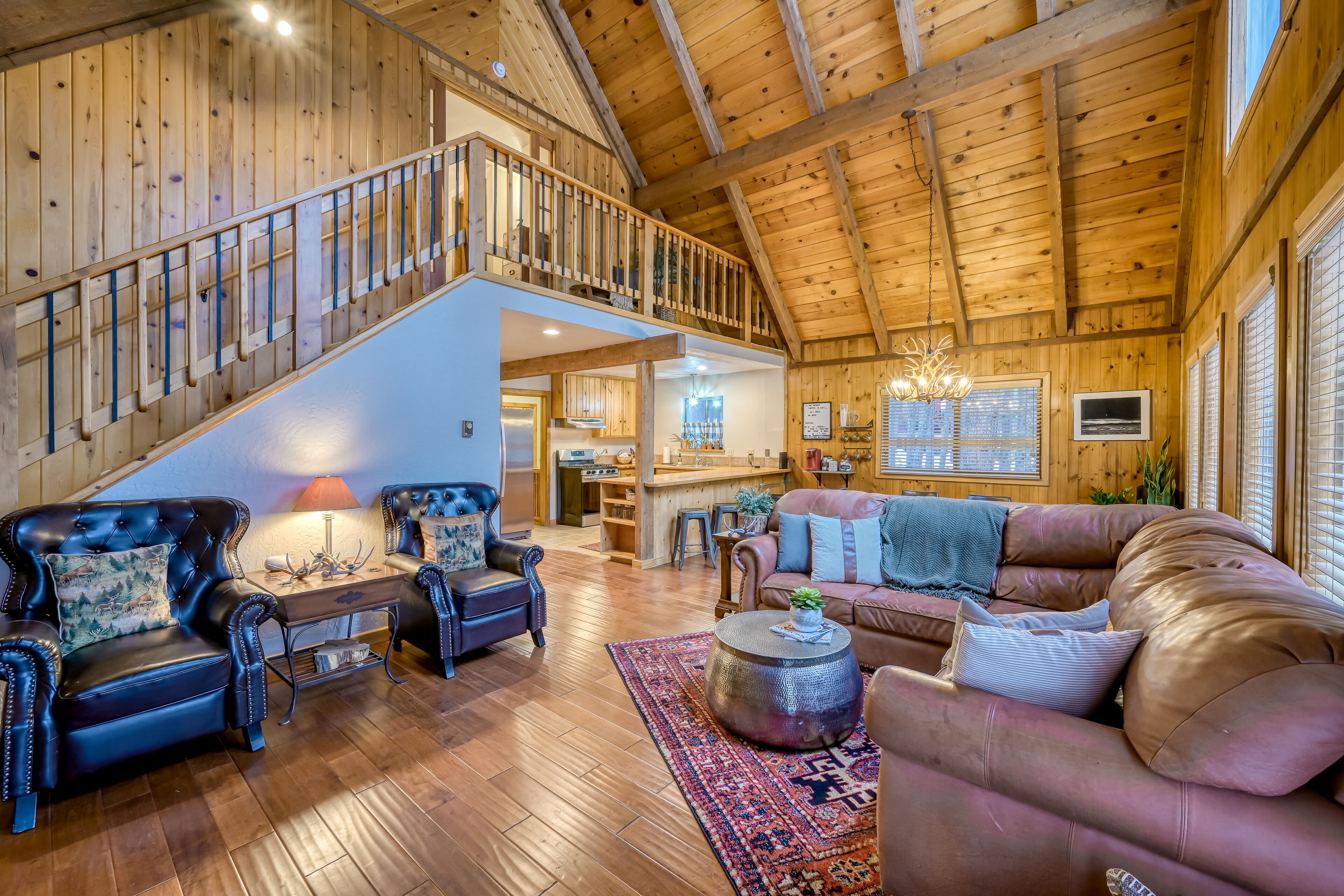 Télévision, cheminée, lecteur de DVD