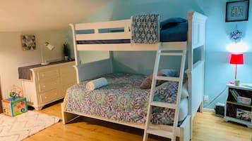 2 bedrooms, iron/ironing board, travel crib, free WiFi