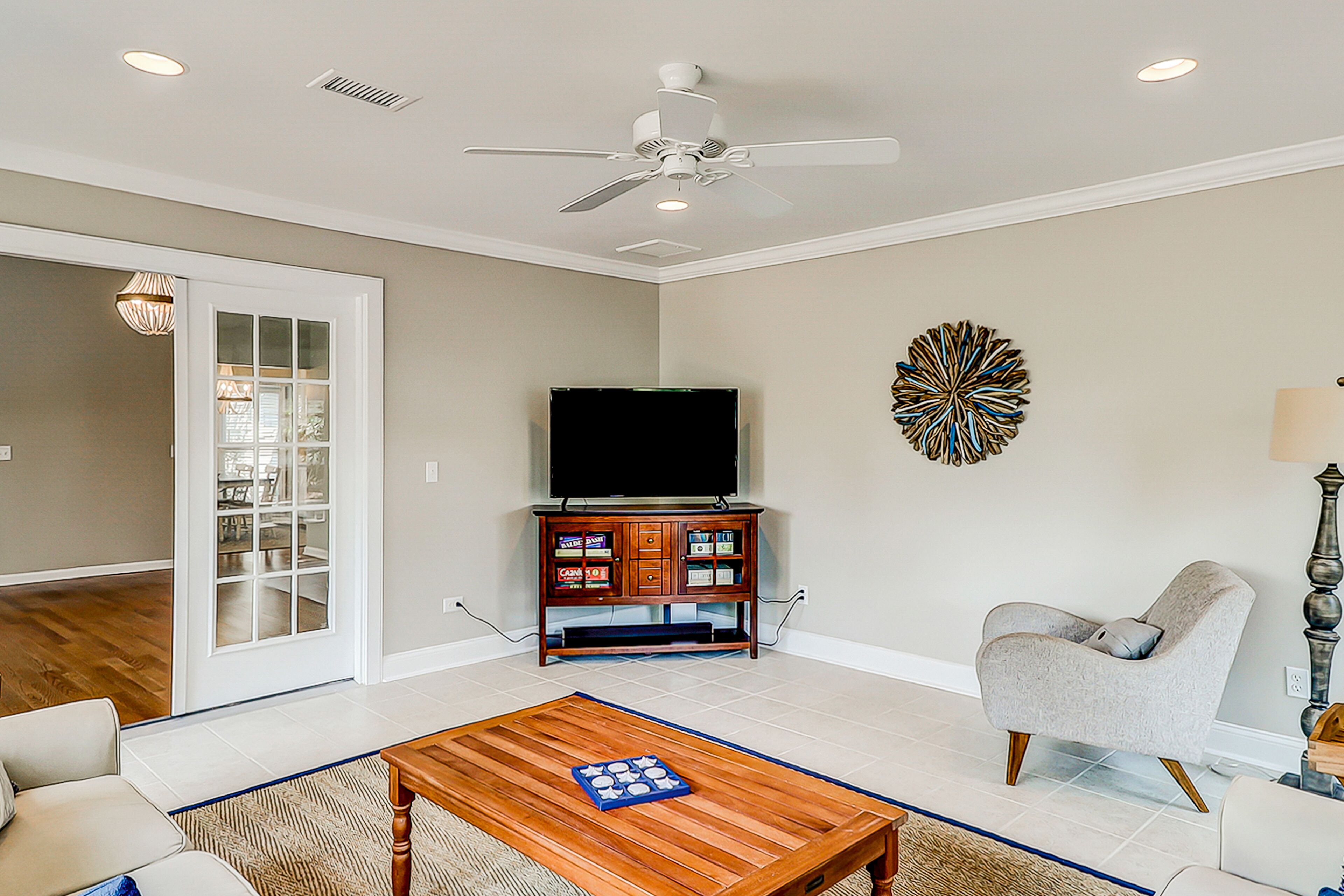 Coastal cottage near shops & dining in old village with dog-friendly yard