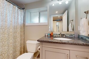 Hair dryer, towels