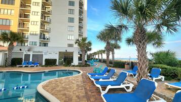 Indoor pool, outdoor pool