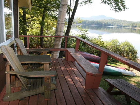 Cottage, Private Bathroom (Retreat Cottage) | Balcony view - Journeys End Lodging Cabins (Long Lake)