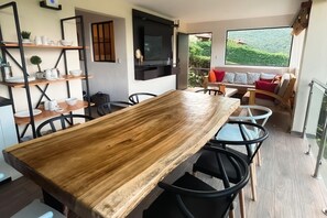 Dining - Casa 44 - Cozy and Modern 3BR with amazing views in the middle of the mountains. (Juayúa)