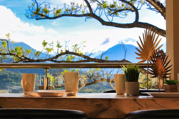 Dining - Casa 44 - Cozy and Modern 3BR with amazing views in the middle of the mountains. (Juayúa)