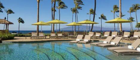 Piscine extérieure, piscine chauffée