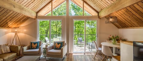 Smart TV, fireplace, video games