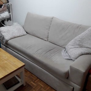 Living area - Sleeps 4 Downtown Apartment for rent, 20 yards from Corrientes Ave. (Buenos Aires)