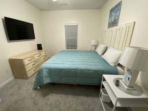 2 bedrooms, travel crib, free WiFi, bed sheets