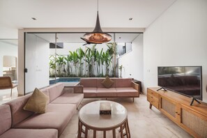 Royal 3 Bedroom Villa with Private Pool & Waterslide | Living area - Eight Palms Villa Seminyak by Ini Vie Hospitality (Legian)