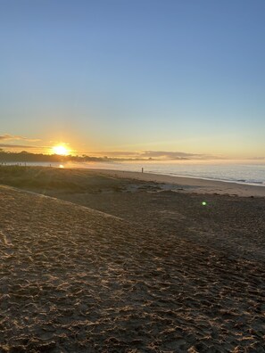 Beach nearby, sun-loungers