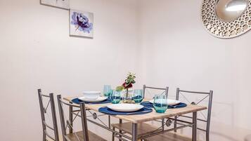 Apartment | Private kitchen | Fridge, microwave, oven, stovetop