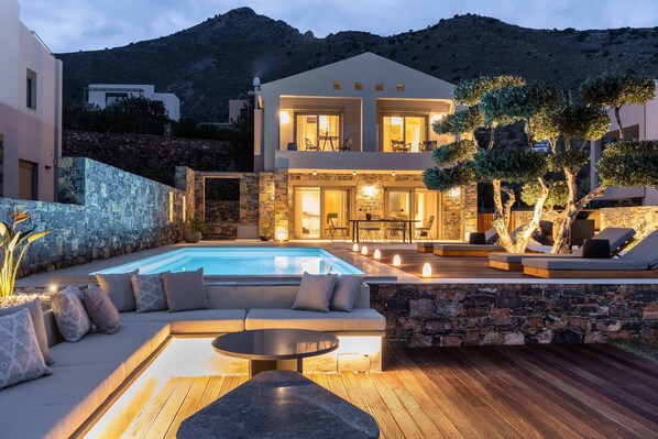 Outdoor pool - The Olive Tree Villa - 2 bedroom villa (Elounda)