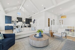 Smart TV, DVD player, books, video library