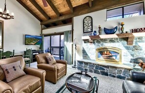 TV connectée, cheminée