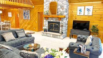Smart TV, fireplace, printers