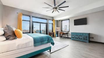 4 habitaciones, escritorio, tabla de planchar con plancha y wifi gratis