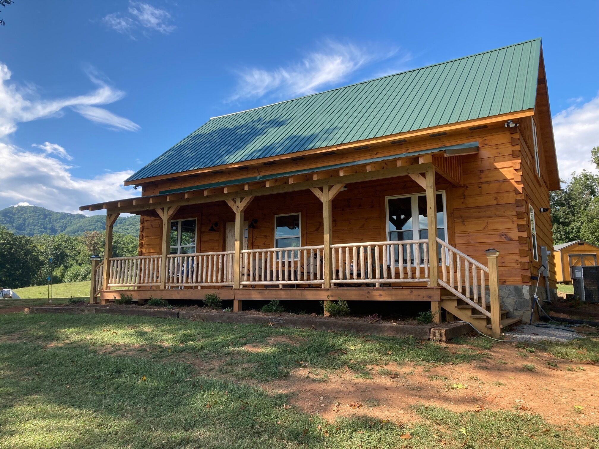 Brand new Log Cabin. Secluded on 62 acres