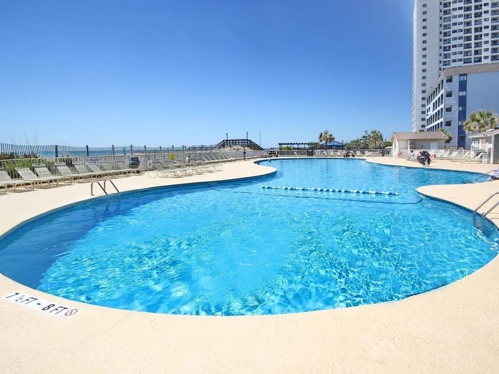 A heated pool