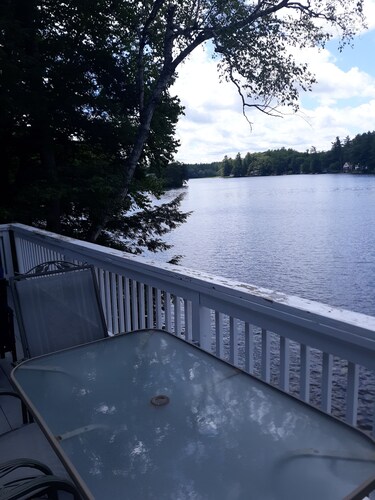 Waterfront cottage on large, wooded lot with amazing swimming and fishing