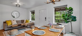 The Where We Roam Log Cabin - Walk to Town with Mountain Views! 