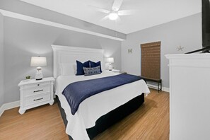 2 bedrooms, desk, iron/ironing board, WiFi