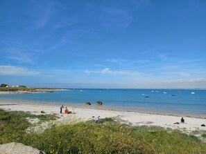 En la playa 