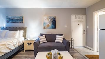 1 soverom, strykejern/-brett, wi-fi og sengetøy