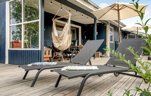 屋外ダイニングエリア