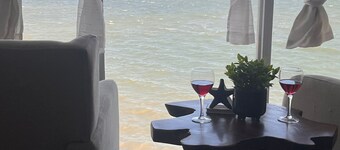 Our beautiful apartment over looks the ocean with complimentary WIFI