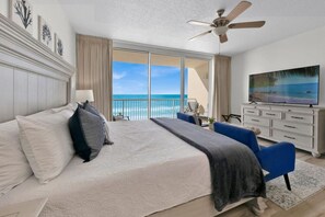 Desk, iron/ironing board, WiFi, bed sheets - BeachFront-Ocean View-Majestic Beach 509 Premium (Panama City Beach)