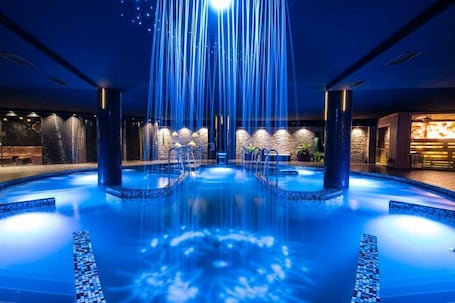 Indoor pool, seasonal outdoor pool