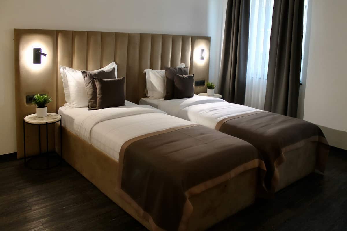 Standard Double or Twin Room | Hypo-allergenic bedding, free minibar items, in-room safe