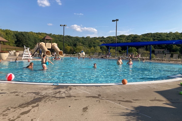Indoor pool, a heated pool