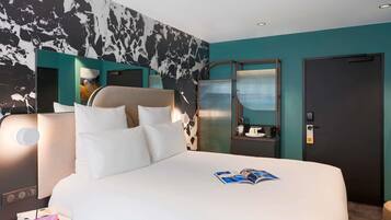Habitación, 1 cama doble | Ropa de cama de alta calidad, colchones con acolchado adicional, minibar