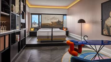 Een minibar, een kluis op de kamer, verduisterende gordijnen