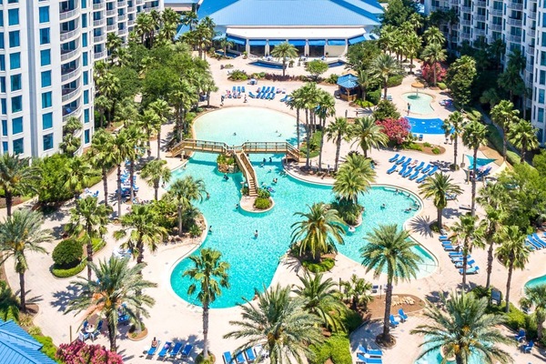 Lagoon Pool, with 11,000 Sq ft pool Deck, Onsite restaurant and bar,
