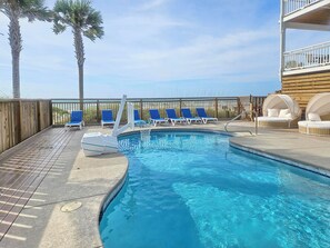 A heated pool