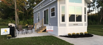 Cozy Cottage Park Model at upscale RV Resort in South Haven, Michigan.