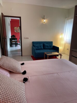 1 slaapkamer, een kluis op de kamer, reisbedje, gratis wifi