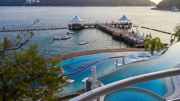 Utomhuspool och uppvÀrmd pool