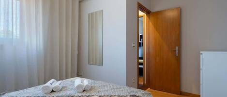 2 bedrooms, iron/ironing board, travel crib, WiFi