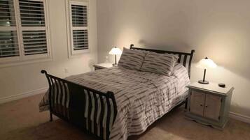 Blackout drapes, iron/ironing board, free WiFi